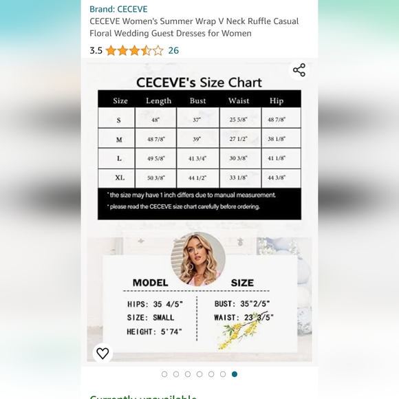 Beige Floral Midi Dress - Picture 9 of 15